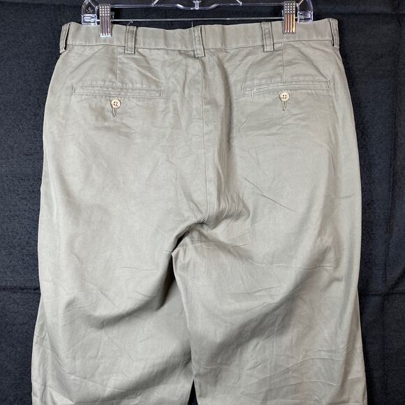 Polo Ralph Lauren Pants Green Prospect 100% Cotton Straight Chino 34x30 - Picture 10 of 12